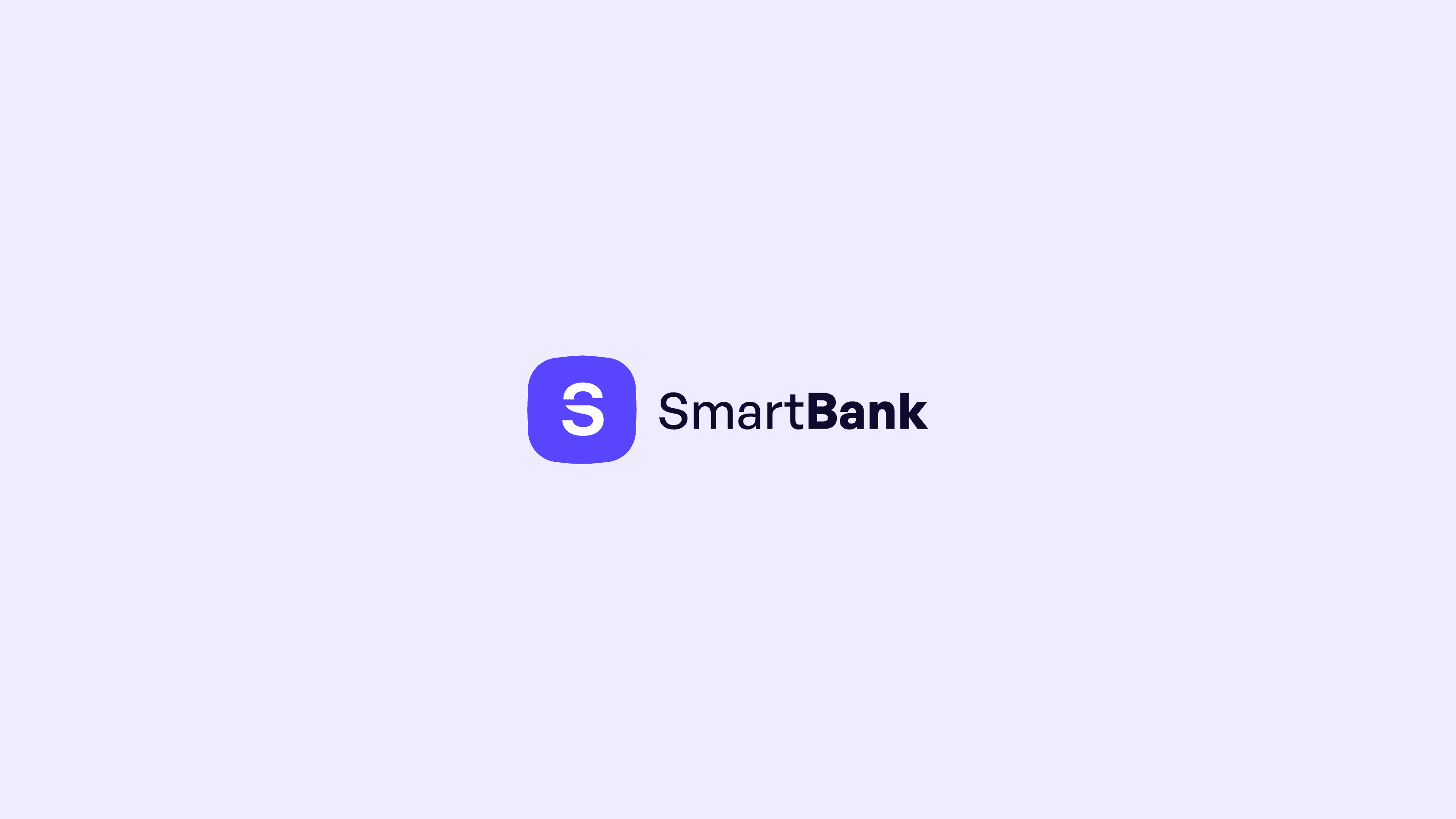 SmartBank logo showcasing a contemporary design with clean lines and a professional appearance, symbolizing banking innovation.